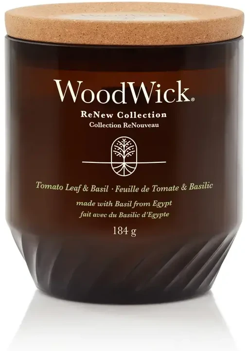 Woodwick Aromatinė žvakė (Tomato Leaf & Basil), 184,0 g