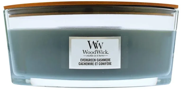 WoodWick Aromatinė žvakė (Evergreen Cashmere), 453,6 g