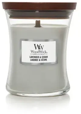 WoodWick Aromatinė žvakė (Lavender & Cedar), 275 g