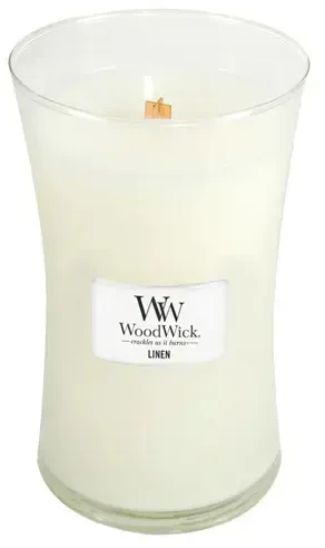 WoodWick Aromatinė žvakė (Linen), 609,5 g
