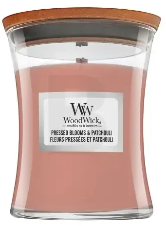 WoodWick Aromatinė žvakė (Pressed Blooms & Patchouli), 275 g