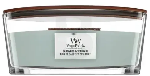 WoodWick Aromatinė žvakė (Sagewood & Seagrass), 453,6 g