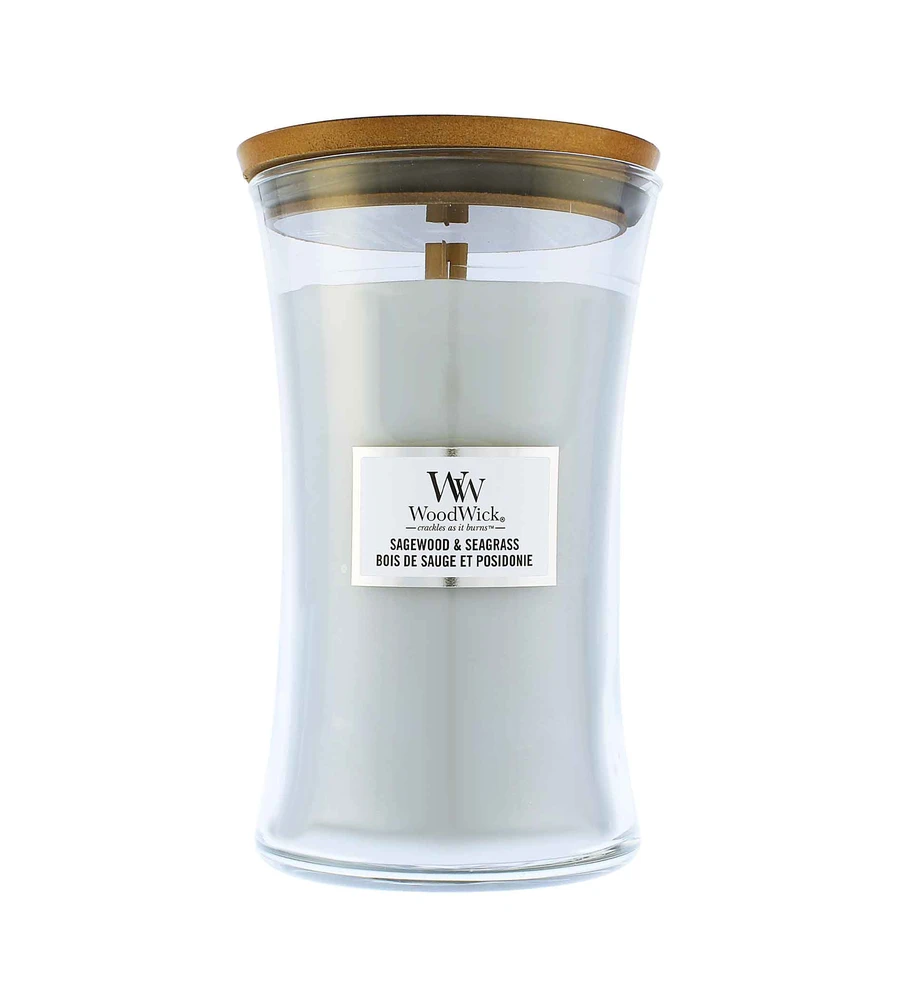 WoodWick Aromatinė žvakė (Sagewood & Seagrass), 609,5 g