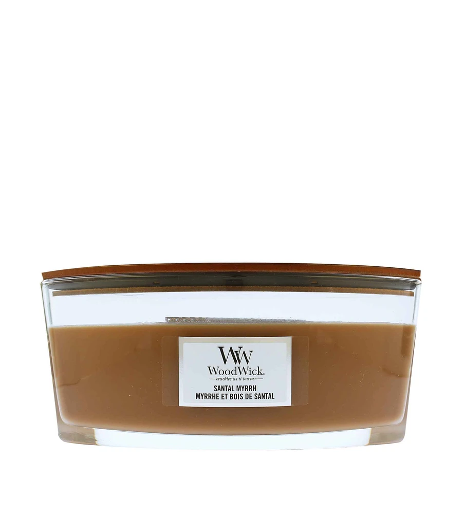 WoodWick Aromatinė žvakė (Santal Myrrh), 453,6 g