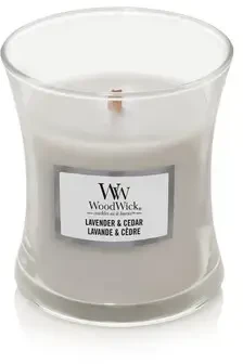 WoodWick Aromatinė žvakė (Lavender & Cedar), 85 g