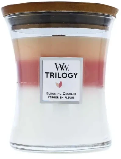 WoodWick Aromatinė žvakė (Trilogy Blooming Orchard), 275 g