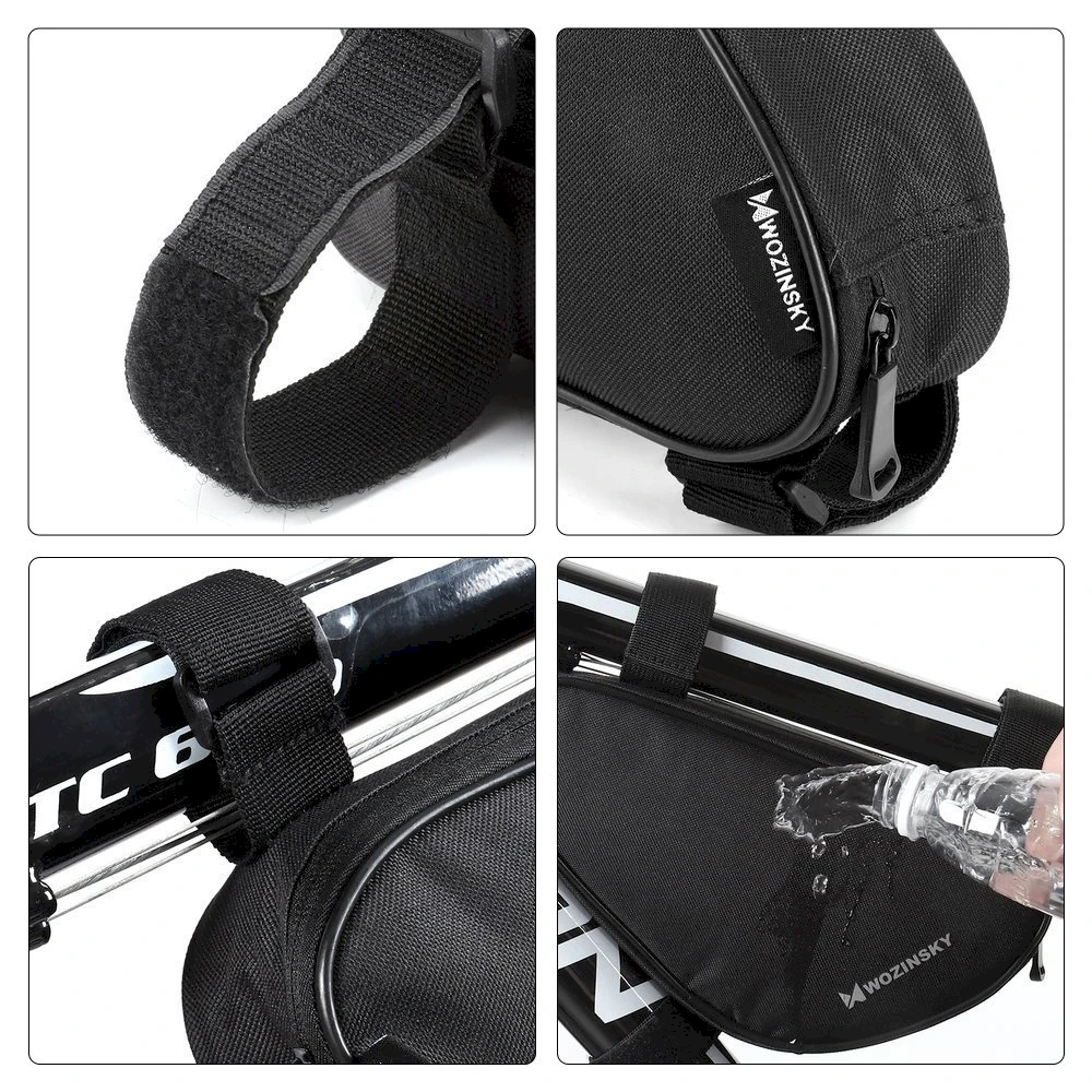 Wozinsky bike bag skirta 1.5l bike frame juodos spalvos (WBB11BK)