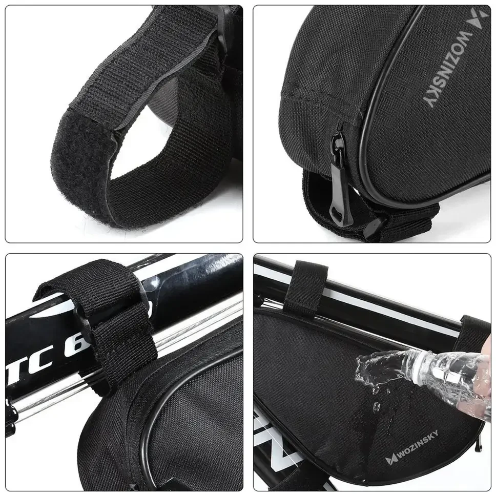 Wozinsky bike bag skirta 1.5l bike frame juodos spalvos (WBB11BK)