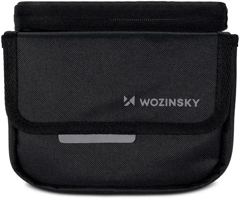 Wozinsky dviračio rėmo rankinė, atsparus vandeniui telefono dėklas, 1,5 l, juoda (WBB26BK)