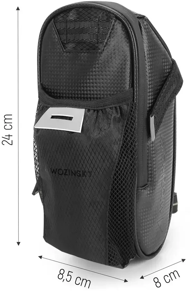 Wozinsky Dviračio balnelio rankinė 1,5 l juoda (WBB20BK)