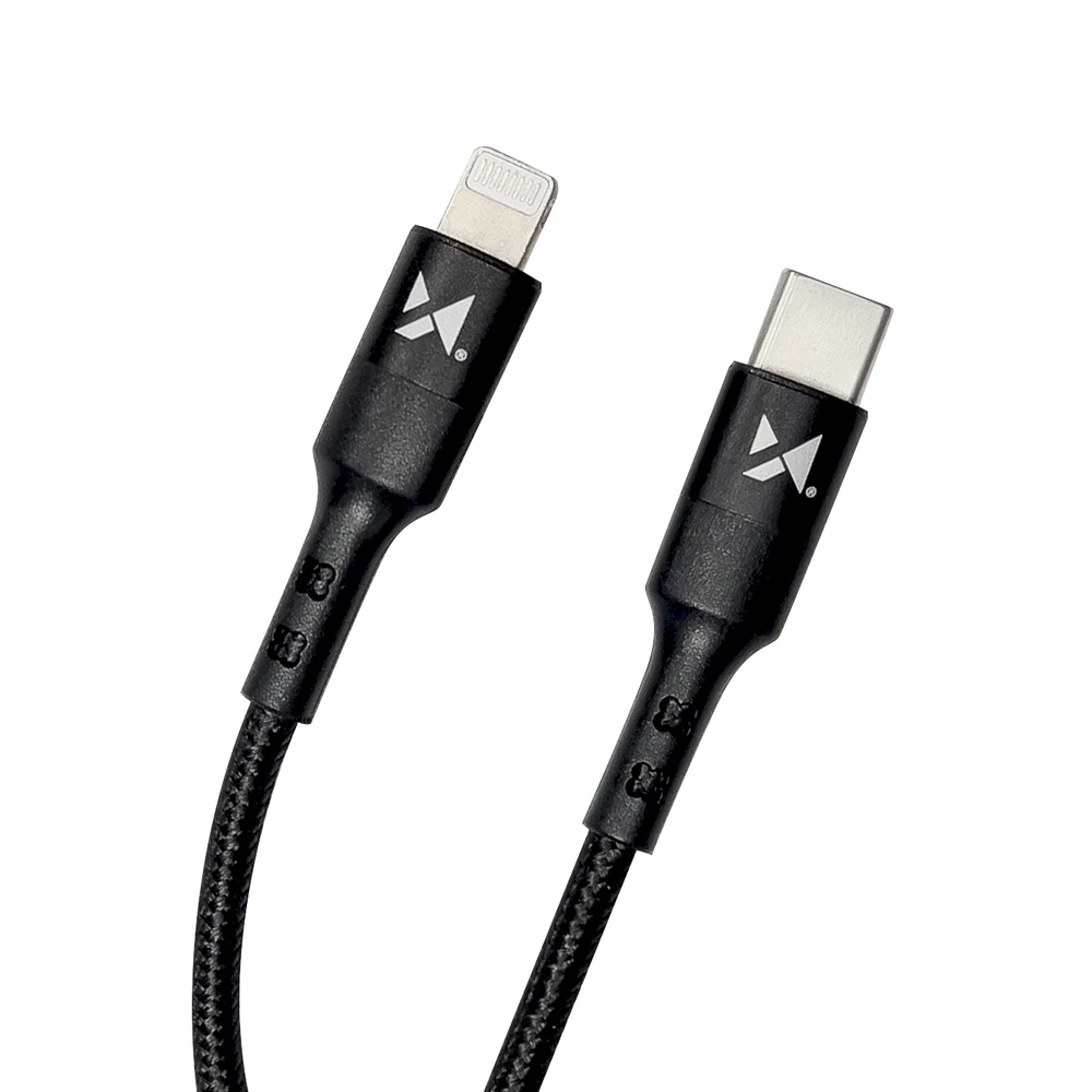 Wozinsky kabelis USB Type C - Lightning Power Delivery 18W 1m juodas (WUC-PD-CL1B)