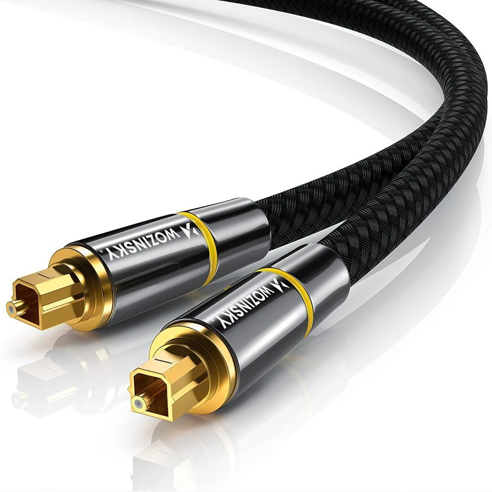 Wozinsky skaitmeninis optinis garso pluošto kabelis Toslink SPDIF 3m juodas (WOPT-30)