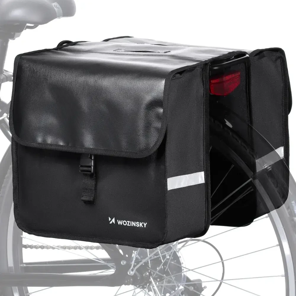 Wozinsky dviračių dėtuvė dviguba 28 l juoda (WBB34BK)