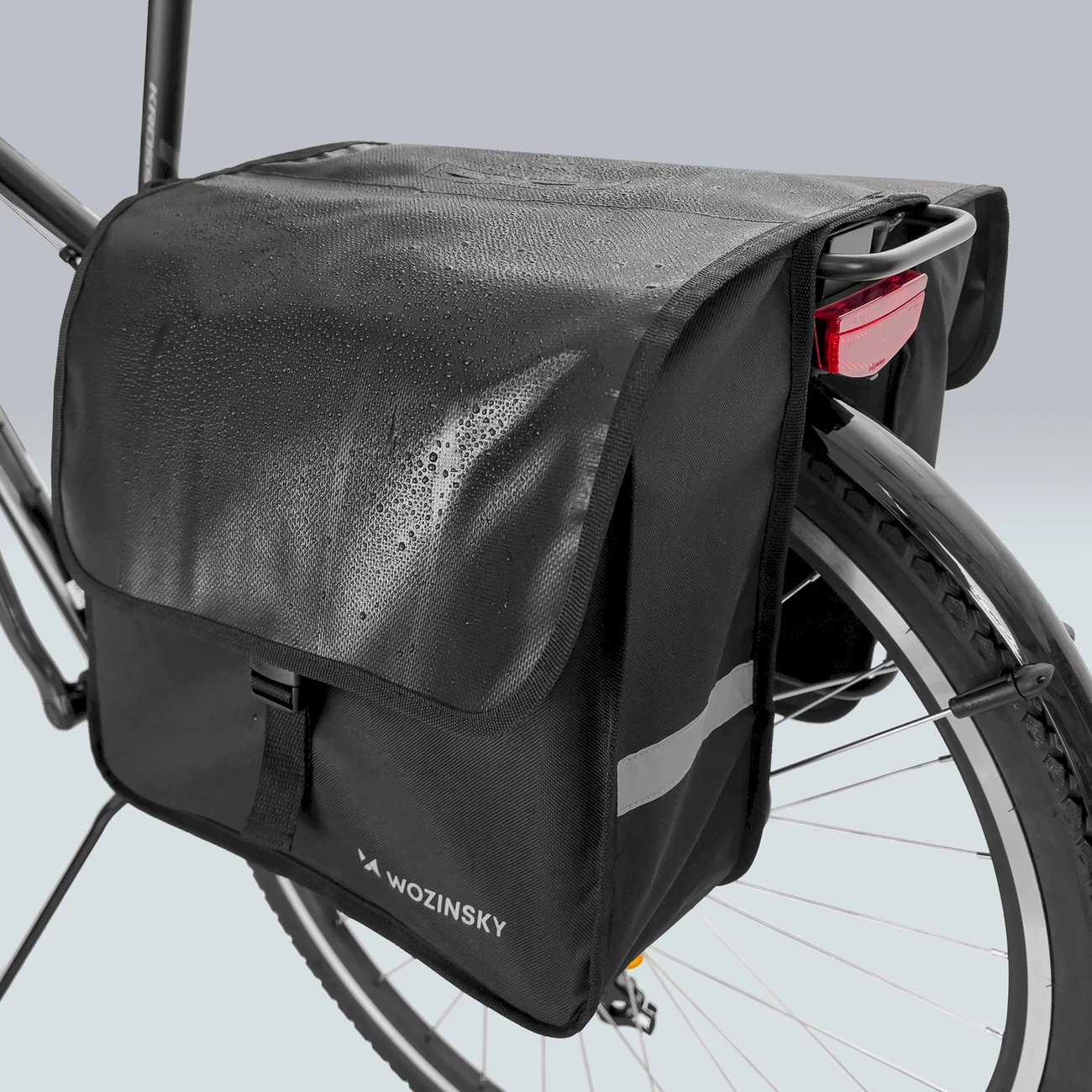 Wozinsky dviračių dėtuvė dviguba 28 l juoda (WBB34BK)