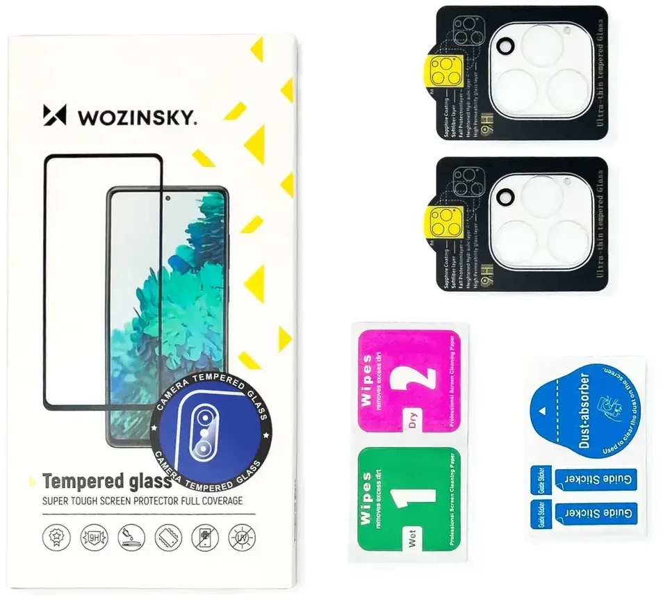 Wozinsky Full Camera Glass apsauginis stiklas skirtas the rear camera skirtas Samsung Galaxy S26 Plus – 2 pcs.