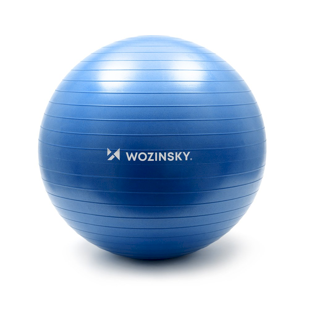Wozinsky WGB65BL gimnastikos kamuolys, 65 cm, mėlynas
