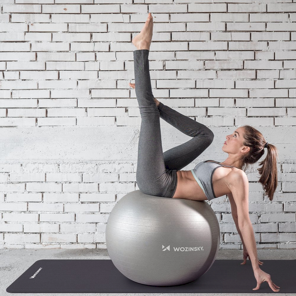 Wozinsky WGB65BL gimnastikos kamuolys, 65 cm, mėlynas