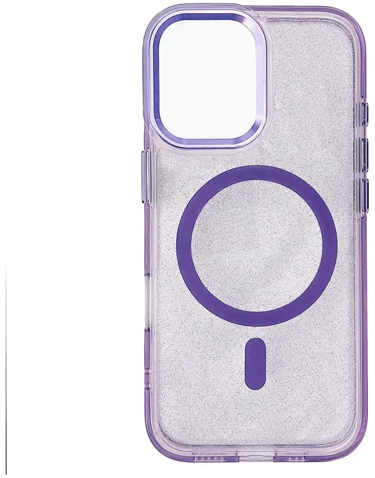 Wozinsky Glitter with Mag Safe for Samsung Galaxy S25 – dėklas telefonui violetinės spalvos with Glitter