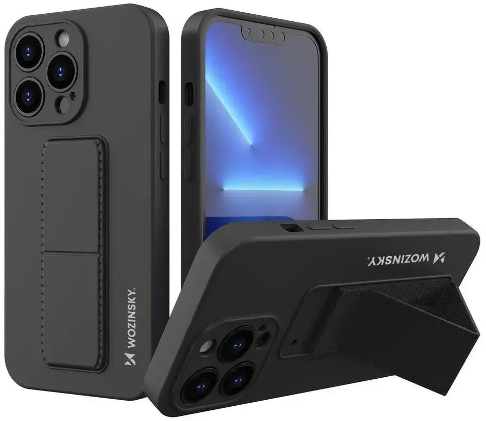 Wozinsky Kickstand dėklas skirtas iPhone 13 mini, geltonas