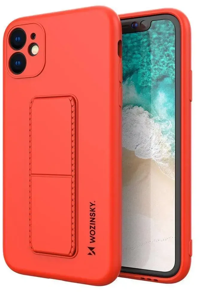 Wozinsky Kickstand dėklas skirtas Samsung Galaxy A32 5G, geltonas