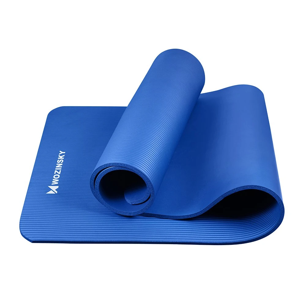 Wozinsky mankštos kilimėlis 181 x 63 x 0,9 cm storio gimnastikos jogos kilimėlis mėlynas