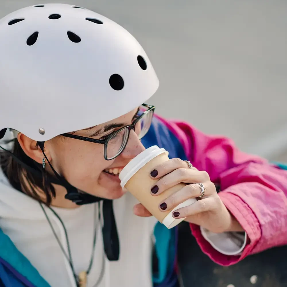 Wozinsky Lengvas BMX/paspirtuko šalmas S – Baltas