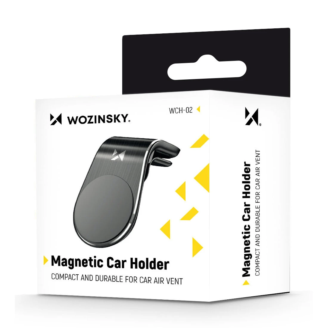 Wozinsky magnetinis telefono laikiklis oro grotelėms juodos spalvos (WCH-02)