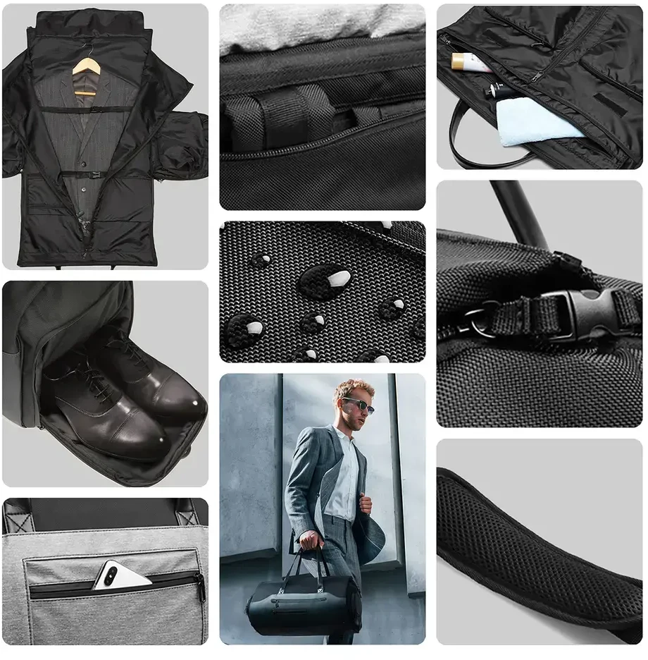 Kelioninis krepšys Wozinsky Premium(50 l) – juodos spalvos