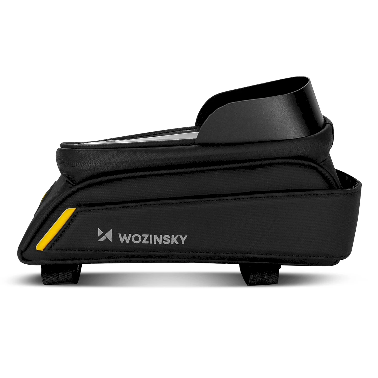 Wozinsky frame bike bag with phone case 1l juodos spalvos (WBB25BK)