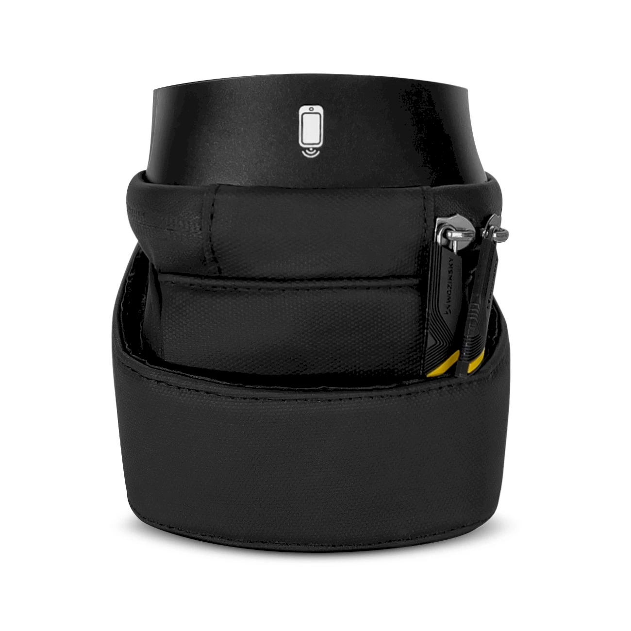 Wozinsky frame bike bag with phone case 1l juodos spalvos (WBB25BK)