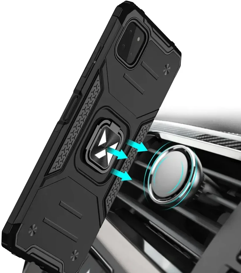 Wozinsky Ring Armor dėklas skirtas Samsung Galaxy A22 4G, mėlynas