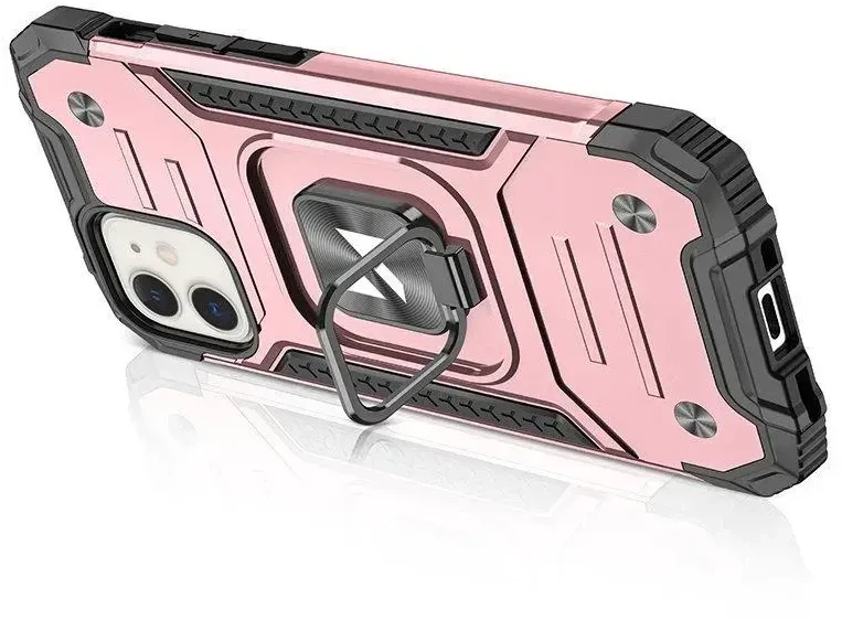 Wozinsky Ring Armor Apple iPhone 14 Plus armored magnetic holder ring dėklas telefonui mėlynos spalvos
