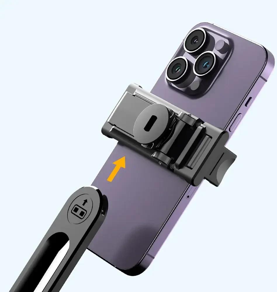 Wozinsky WC1Y3S Selfio lazdelė teleskopinis trikojis 1,3 m su telefono laikikliu – juoda