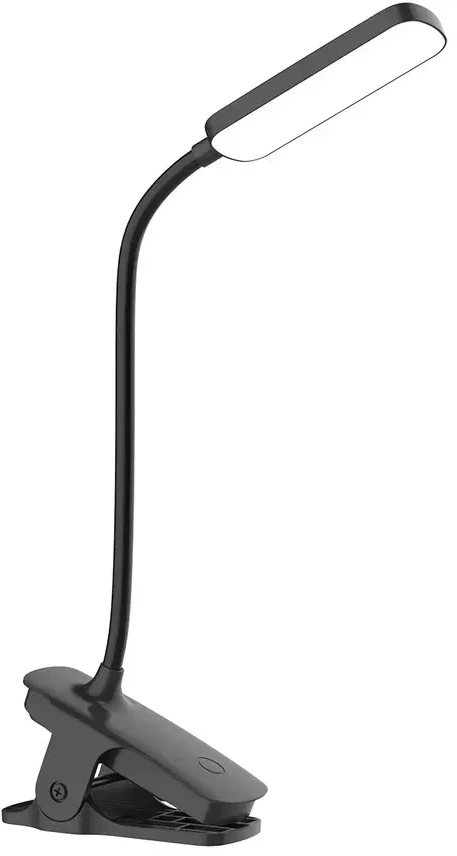 Wozinsky VT-01 Mini LED Reading Lamp with Clip and USB-C Cable 80cm - Juodas