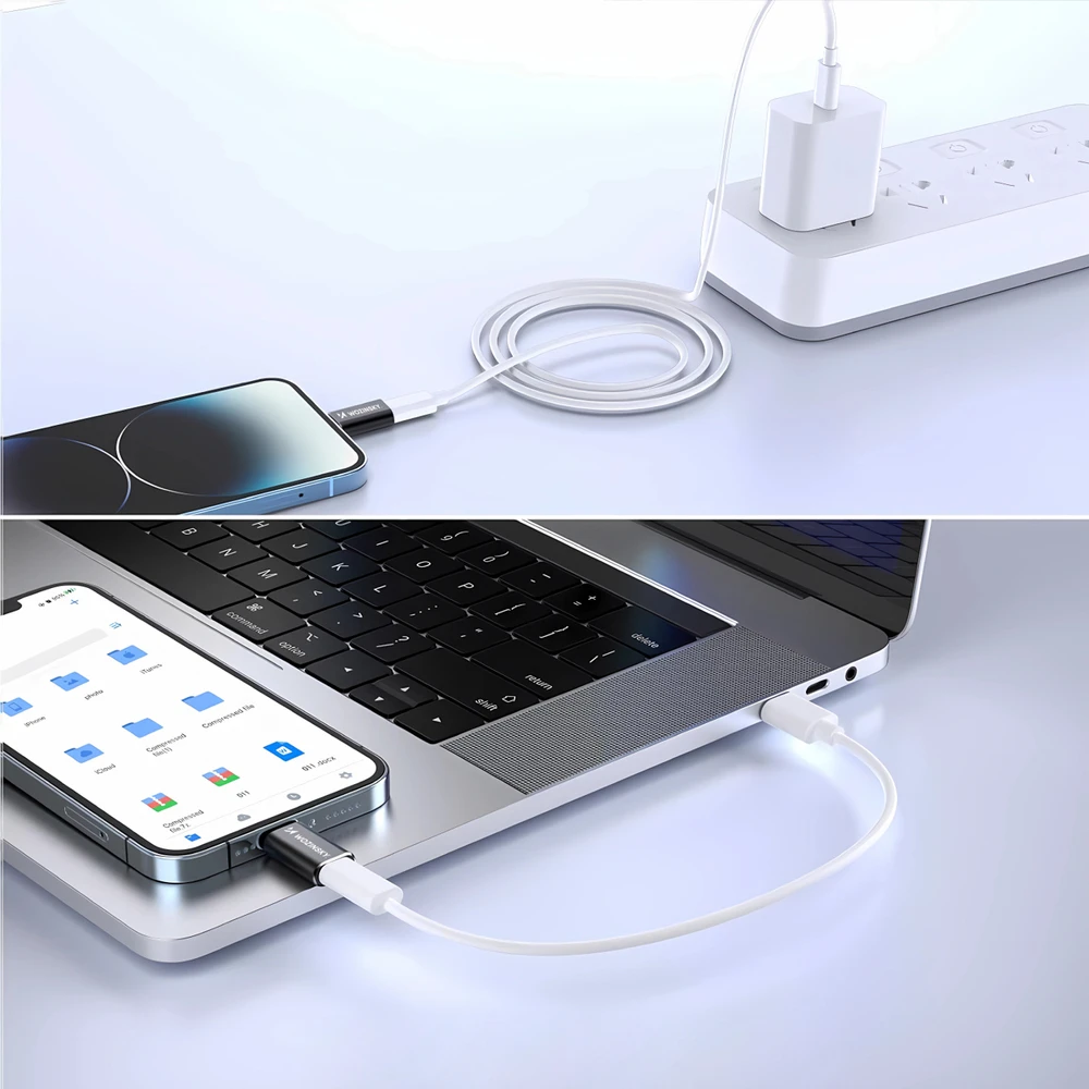 Wozinsky WALC-01 Lightning į USB-C adapteris - Juodas