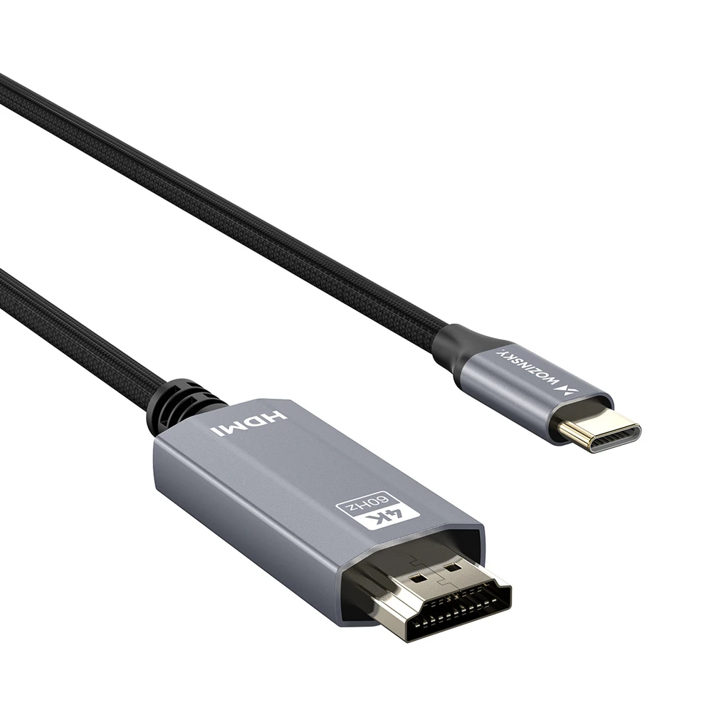 Wozinsky WCCH-01 USB-C - HDMI 4K 60Hz kabelis 1,8 m - juodas
