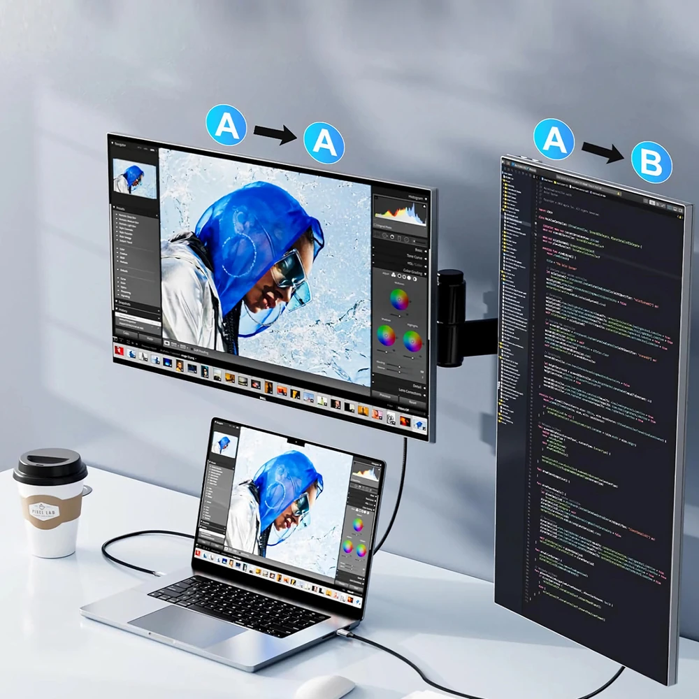 Wozinsky WCCH-01 USB-C - HDMI 4K 60Hz kabelis 1,8 m - juodas
