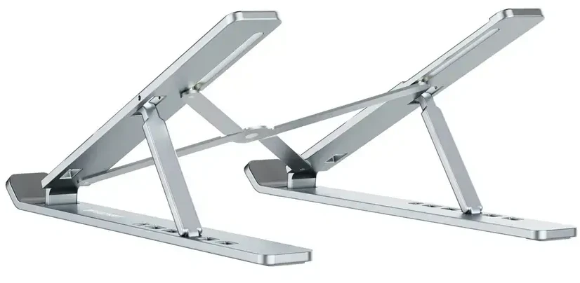 Wozinsky WDCX-X8S Foldable Adjustable Nešiojamas kompiuteris Stand - Sidabrinis