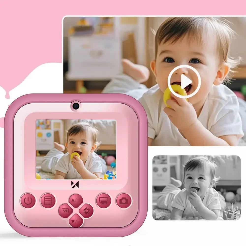 Wozinsky WDT-03 Thermal Spausdintuvas Camera for Kids - Rožinė