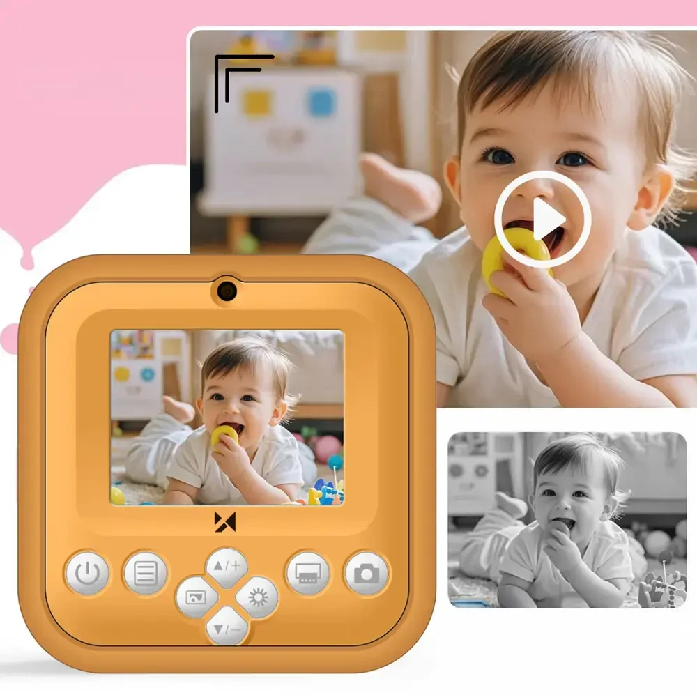 Wozinsky WDT-05 Thermal Spausdintuvas Camera for Kids - Oranžinis