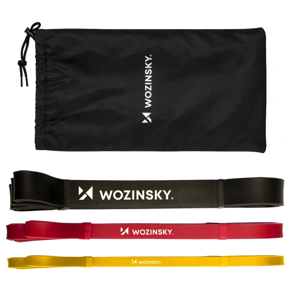 Wozinsky WGO-3 latekso pasipriešinimo juostos - 3 vnt.