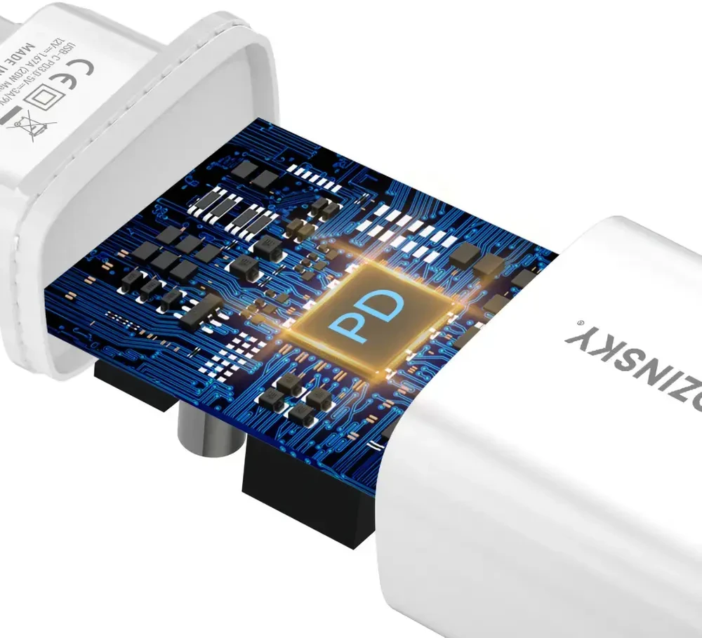 Wozinsky WGWCCW 20W USB-C laidinis įkroviklis – baltos spalvos