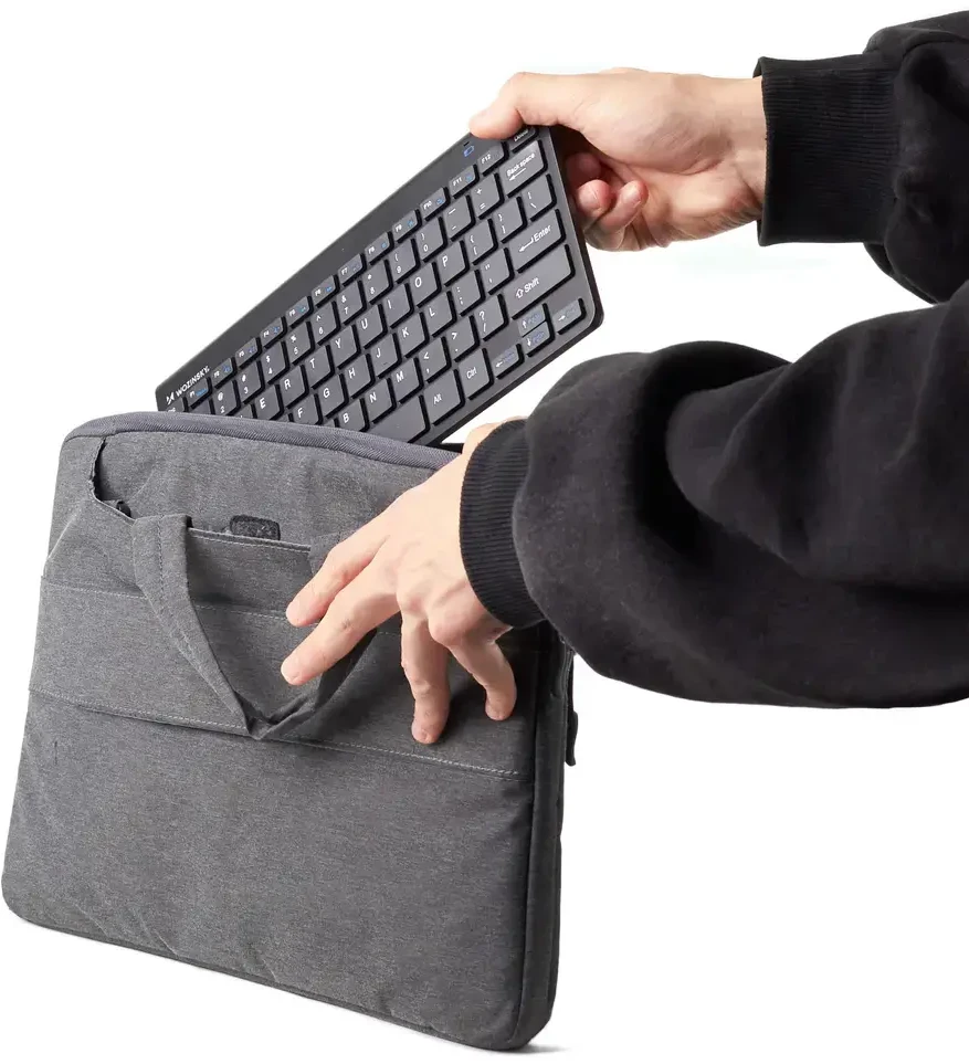 Wozinsky Belaidė klaviatūra + Compact Pelė Set - Juodas