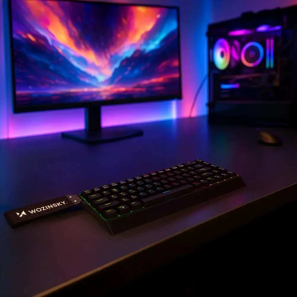 Wozinsky WKGP-1165 Mechaninė klaviatūra žaidimams with RGB pašvietimas - Juodas