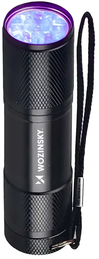 Wozinsky WLD-9L IP65 UV žibintuvėlis pėdsakų aptikimui - Juodas