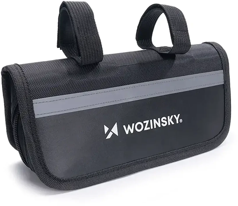 Wozinsky WMZ-01N įrankių rinkinys, 16 viename dviračio daugiafunkcis įrankis, pompa, veržliarakčiai, kameros rinkinys - juodas