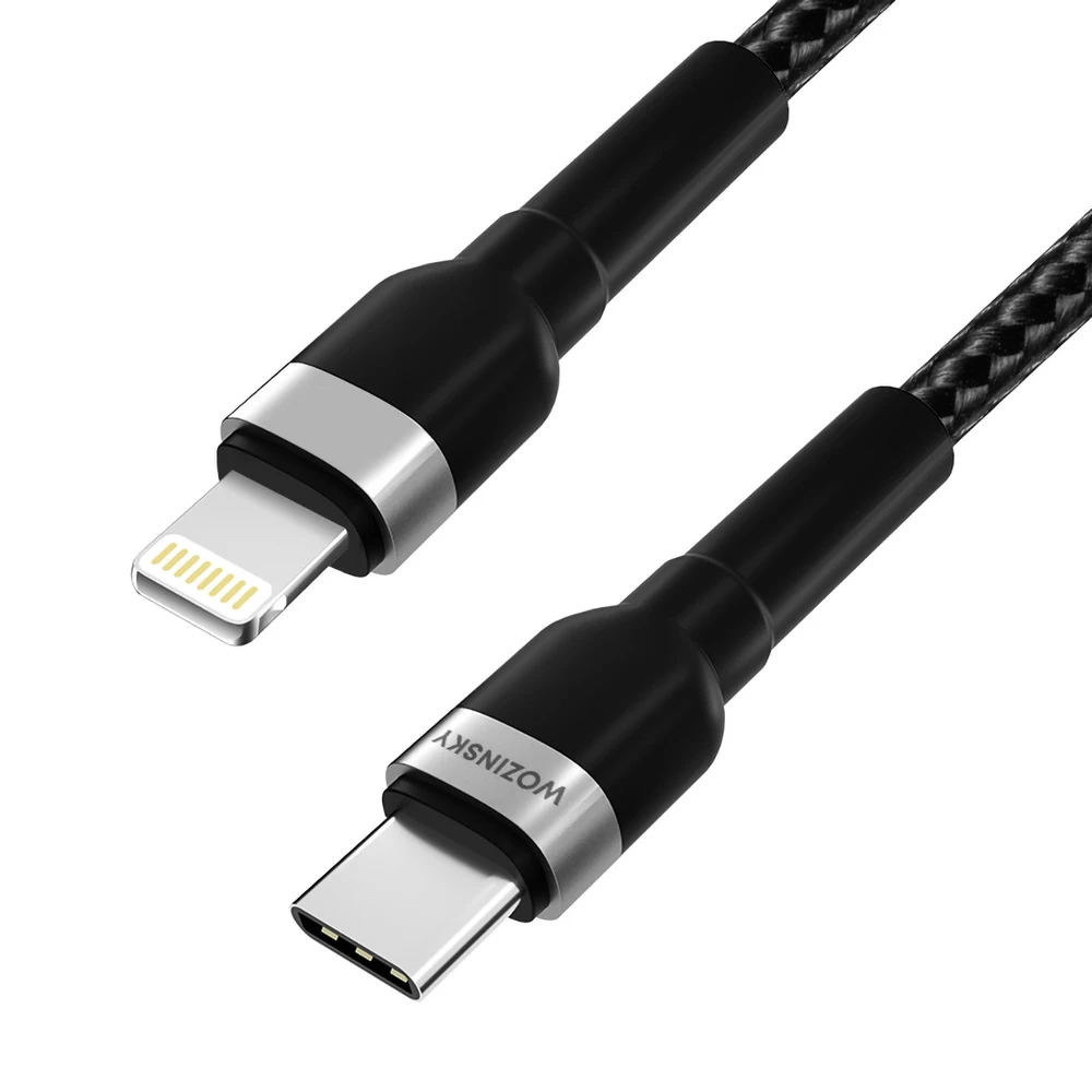 Wozinsky WNBCL2 Lightning | USB-C PD 30W cable 2 m - juodas, modelis ...