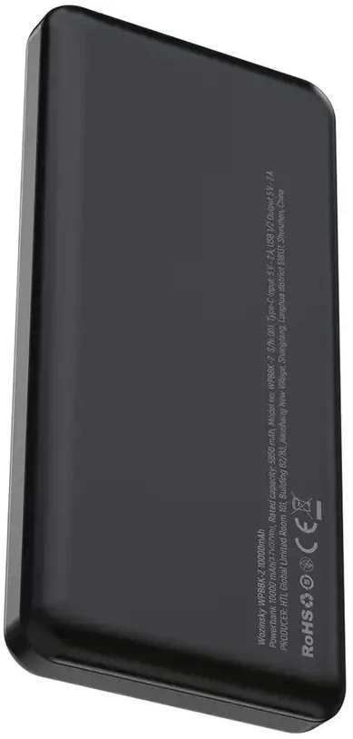 Wozinsky Wpower WPBBK-2 10000mAh Power Bank – juodos spalvos