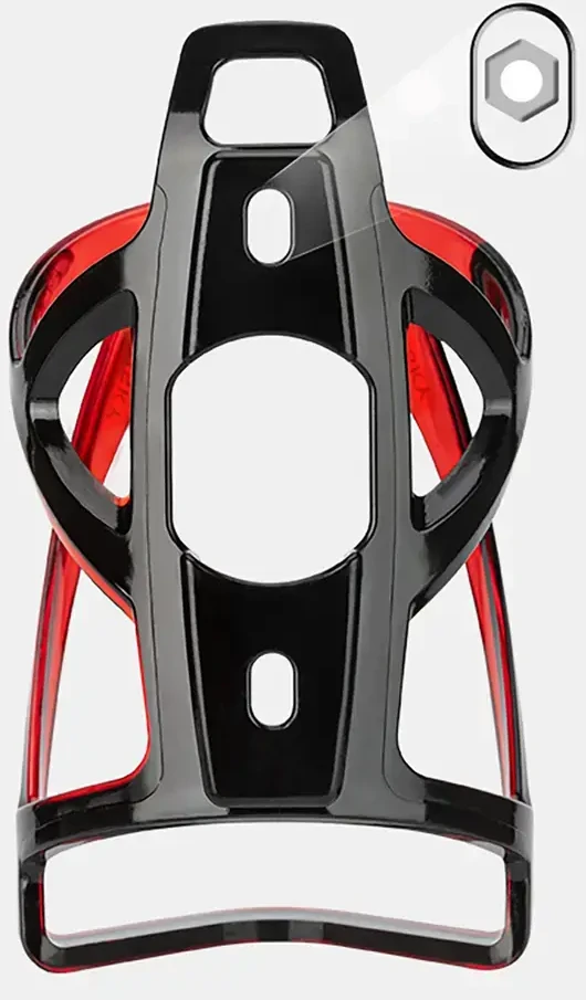 Wozinsky WUR-01BR Bike Bottle Holder Basket - Juodas and Raudona