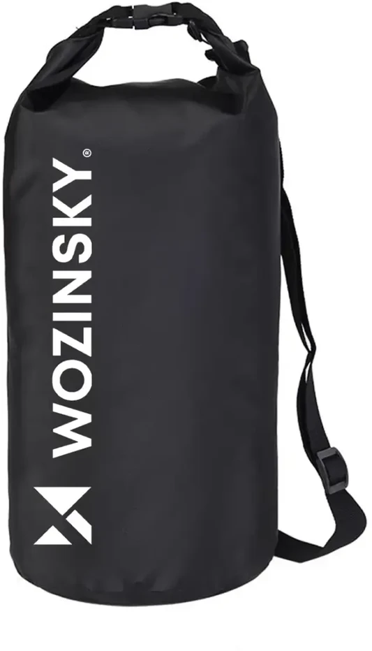 Wozinsky WWK-20 vandeniui atsparus maišas SUP irklentei ir baidarei 20 l – juodas